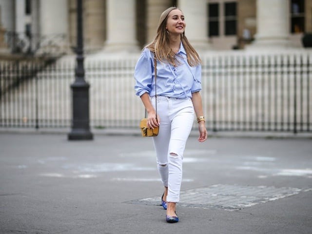 white jeans to work