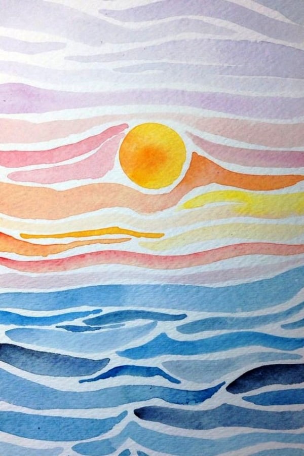Very Easy Watercolor Painting Ideas for beginners