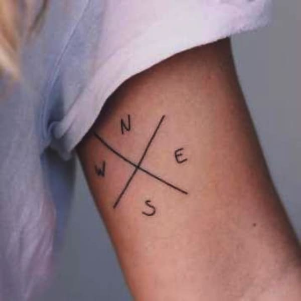 Compass Tattoo Design with Meaning