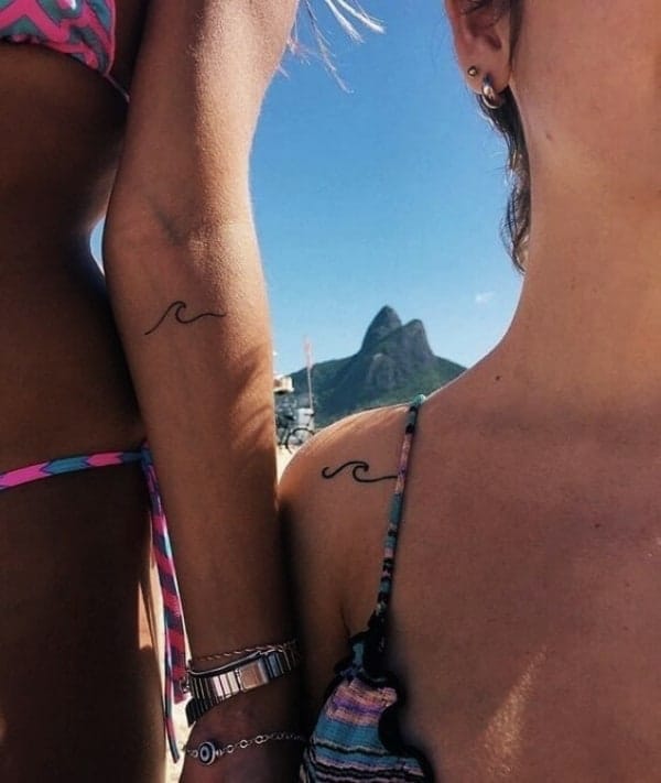 Wave Tattoo - Small Tattoo Designs with Very Powerful Meanings