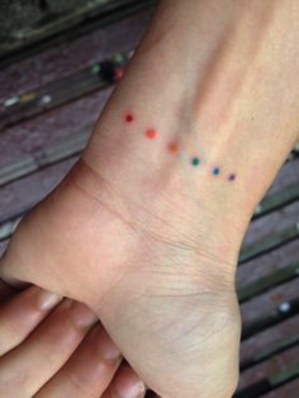 Seven Color Tattoo - Small Tattoo Designs with Very Powerful Meanings