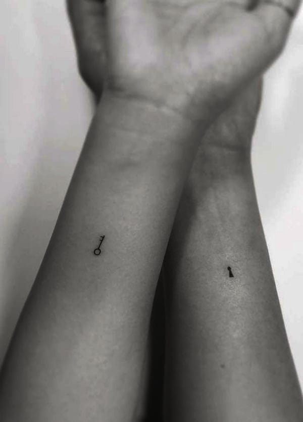 Key Lock Tattoo - Small Tattoo Designs with Very Powerful Meanings