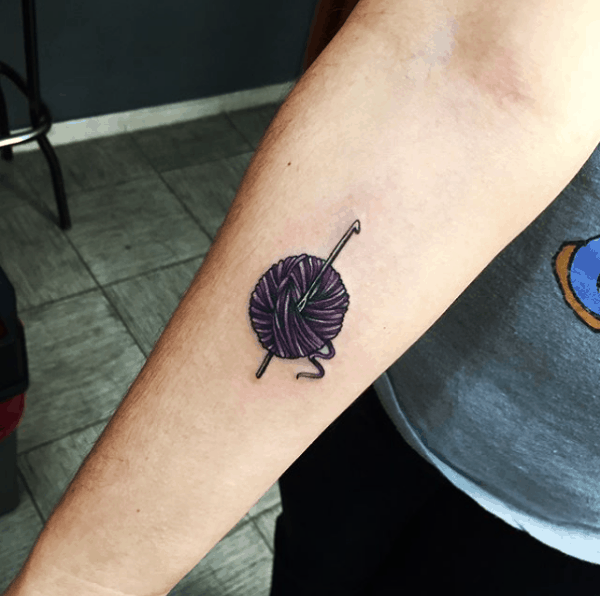 Knitting Love Tattoo