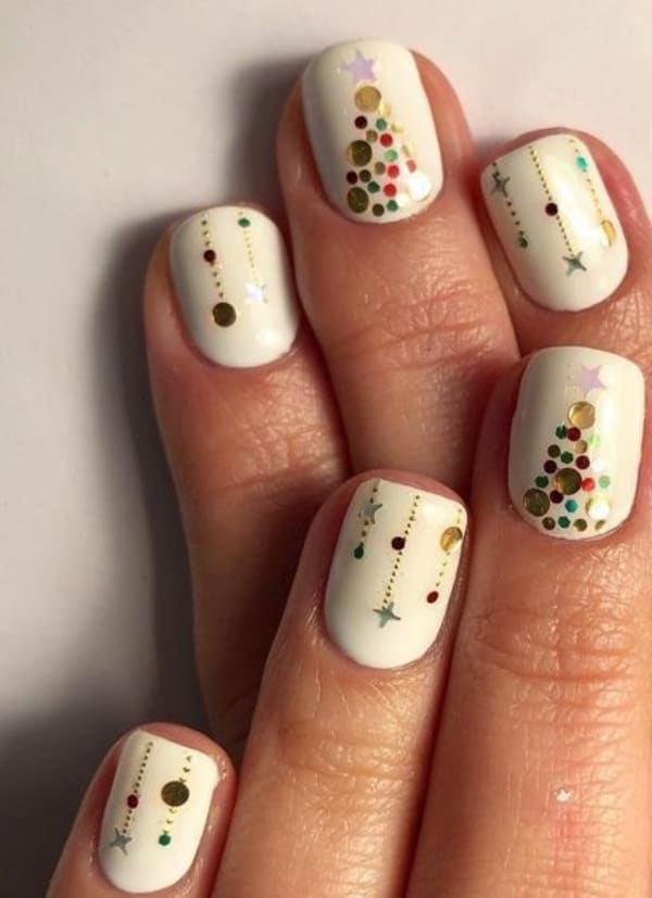 So Pretty Christmas Nail Art Designs and Colors