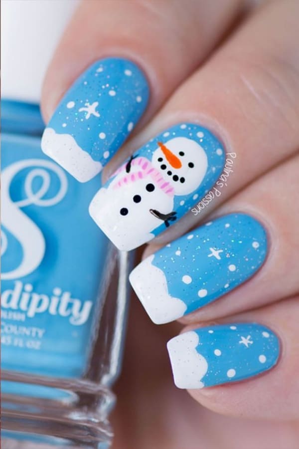 So Pretty Christmas Nail Art Designs and Colors