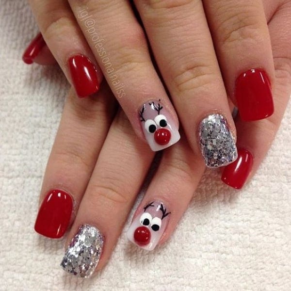 So Pretty Christmas Nail Art Designs and Colors
