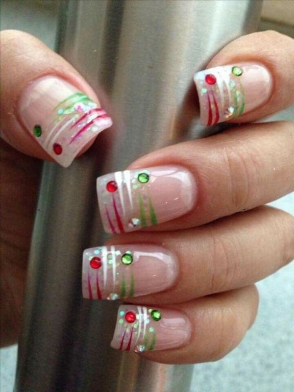 So Pretty Christmas Nail Art Designs and Colors