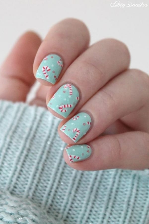 So Pretty Christmas Nail Art Designs and Colors