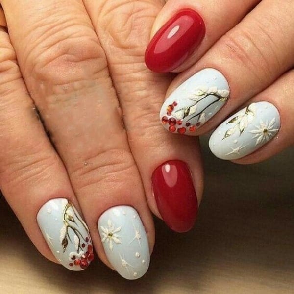 So Pretty Christmas Nail Art Designs and Colors