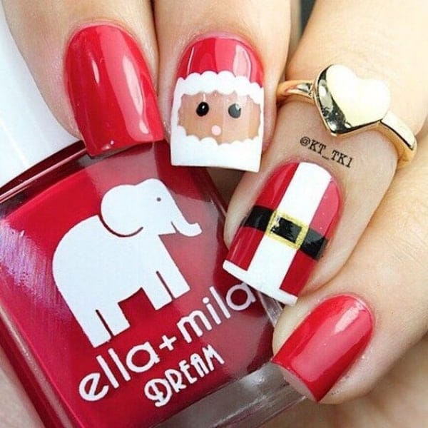 So Pretty Christmas Nail Art Designs and Colors