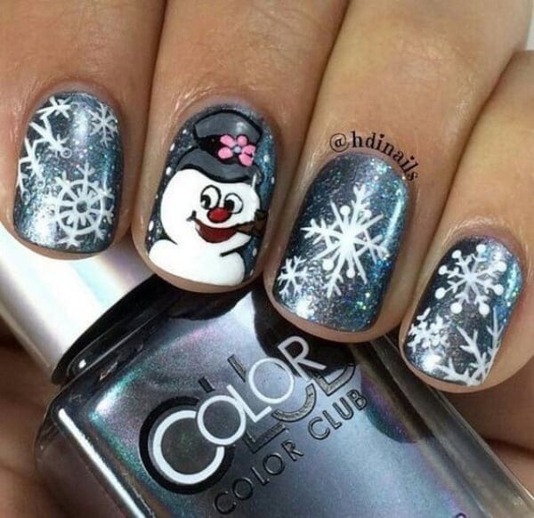 So Pretty Christmas Nail Art Designs and Colors