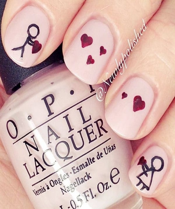 Cute & Trending Valentines Day Nail Art Designs