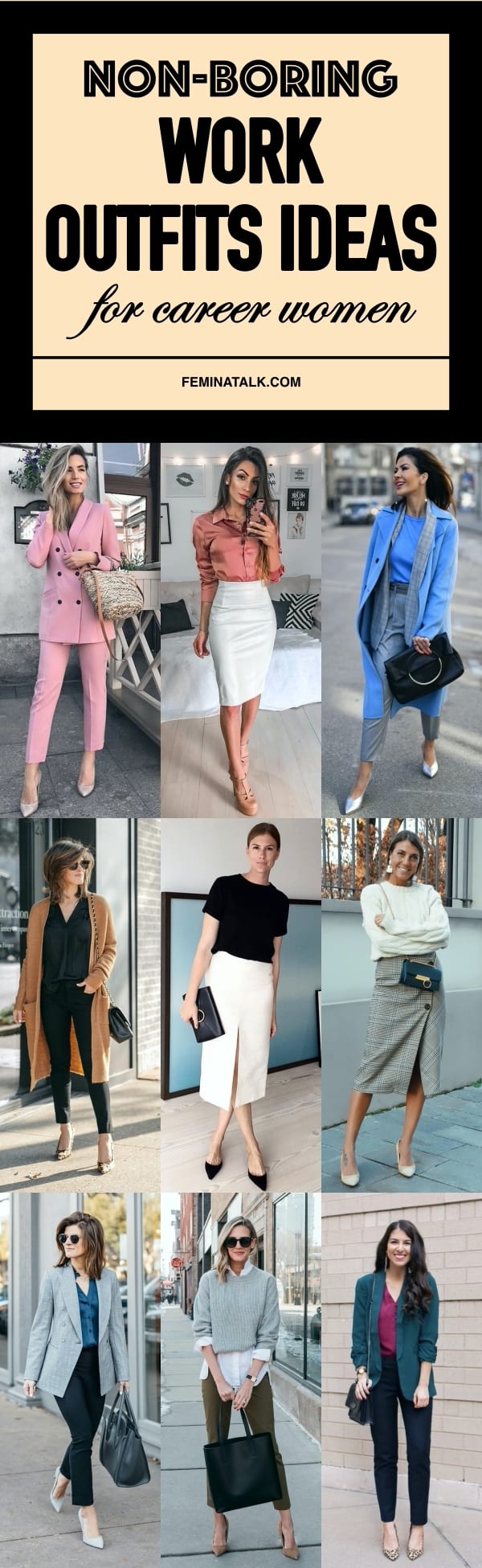Non-Boring Work Outfit Ideas for Career Women