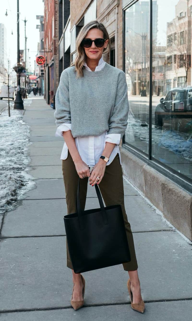 Sweater work outfits for women