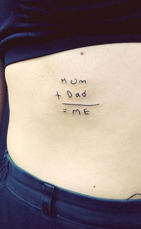 Mom and Dad Tattoos with Powerful Meanings