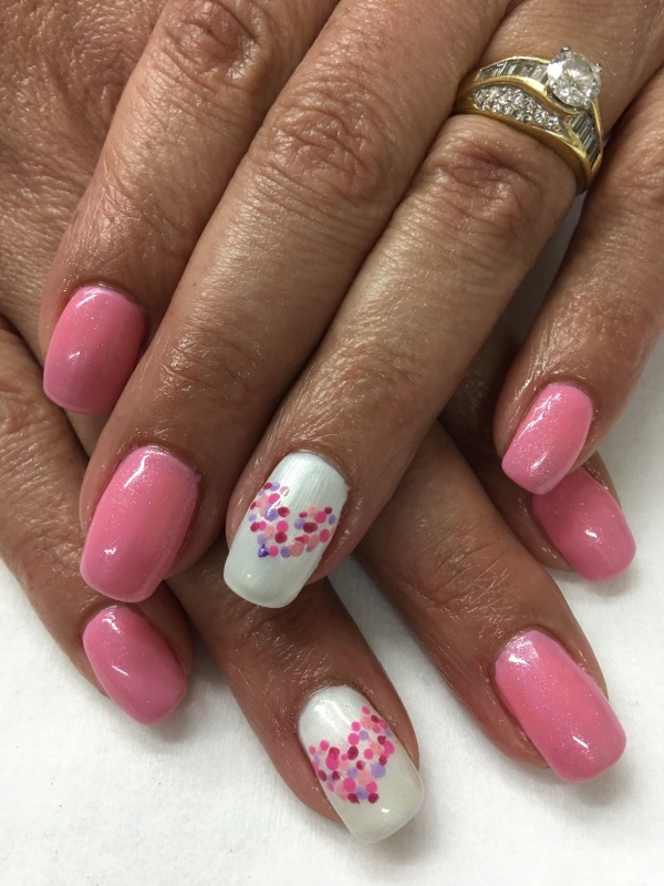 Pink and White Nail Designs