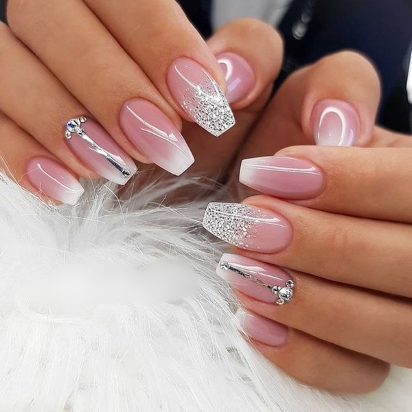 Pink and White Nail Designs