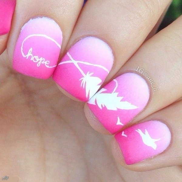 Pink and White Nail Designs