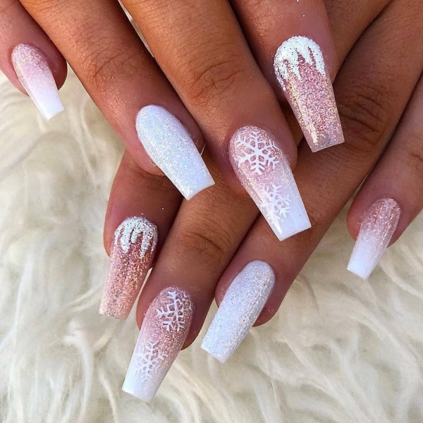 Pink and White Nail Designs