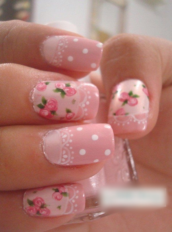 Pink and White Nail Designs