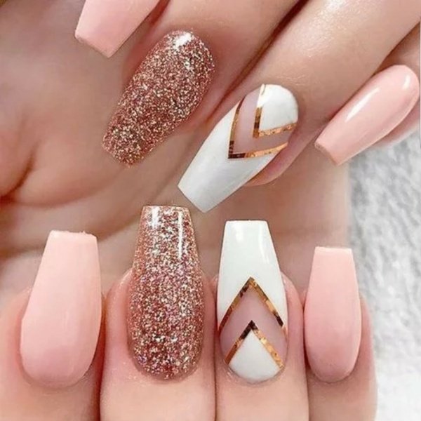 Pink and White Nail Designs