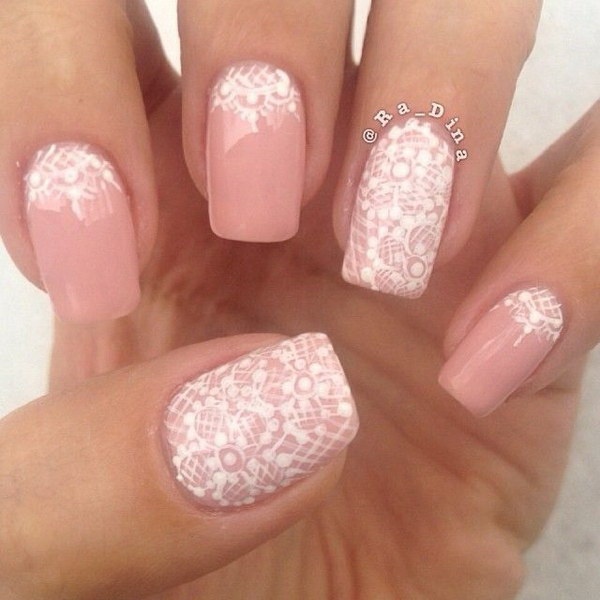 Pink and White Nail Designs