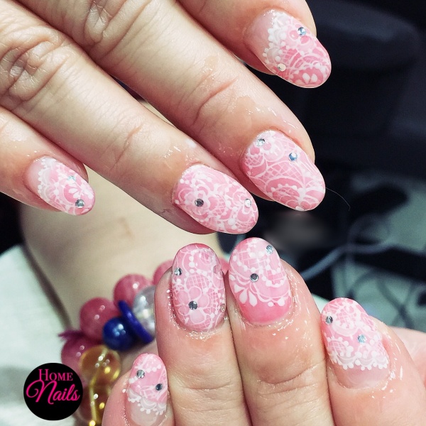 Pink and White Nail Designs