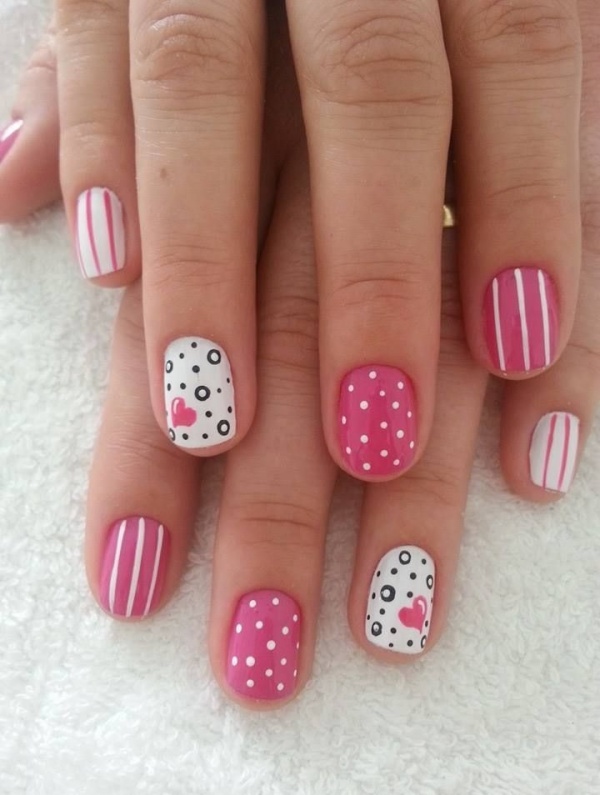 Pink and White Nail Designs