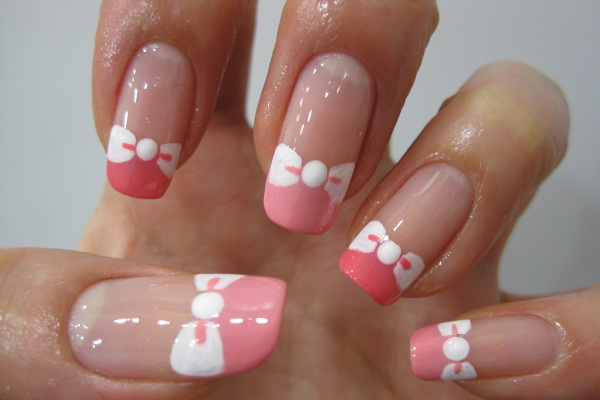 Pink and White Nail Designs