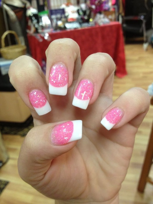 Pink and White Nail Designs