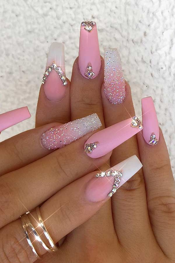 Pink and White Nail Designs