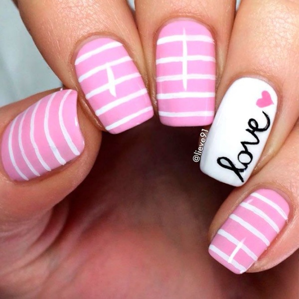 Pink and White Nail Designs