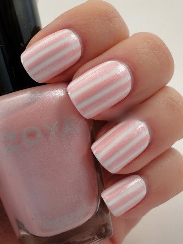 Pink and White Nail Designs