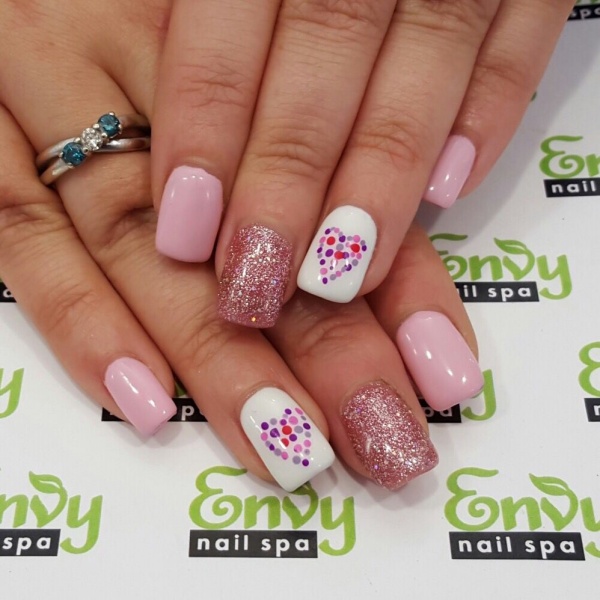 Pink and White Nail Designs