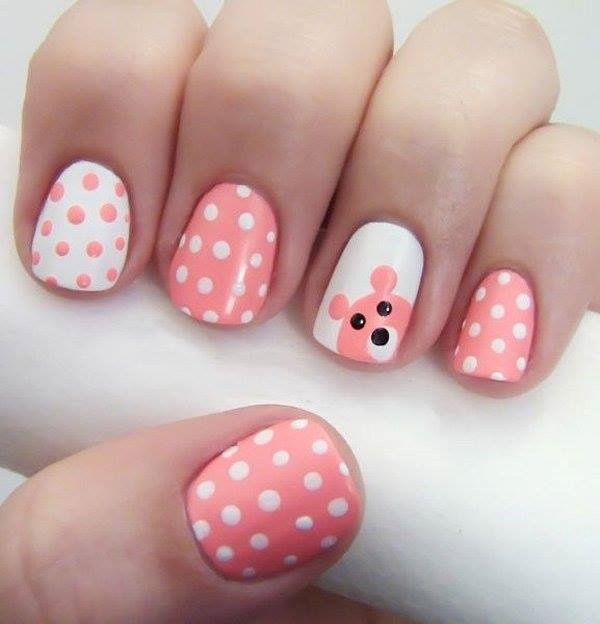 Pink and White Nail Designs