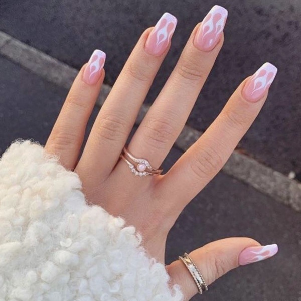 Pink and White Nail Designs