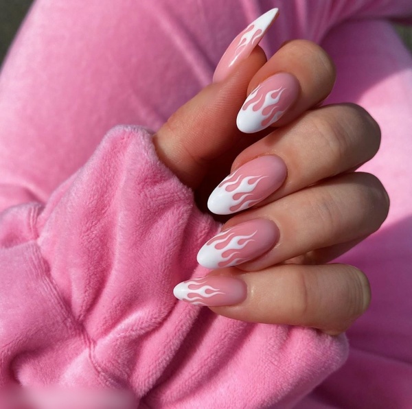 Pink and White Nail Designs