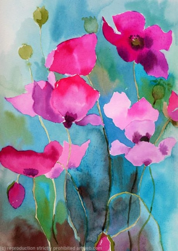 55 Very Easy Watercolor Painting Ideas For Beginners – Femina Talk