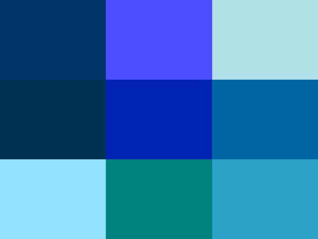 30 Different Shades of Blue Color with Names