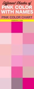 30 Different Shades of Pink Color with Names | Pink Color Chart