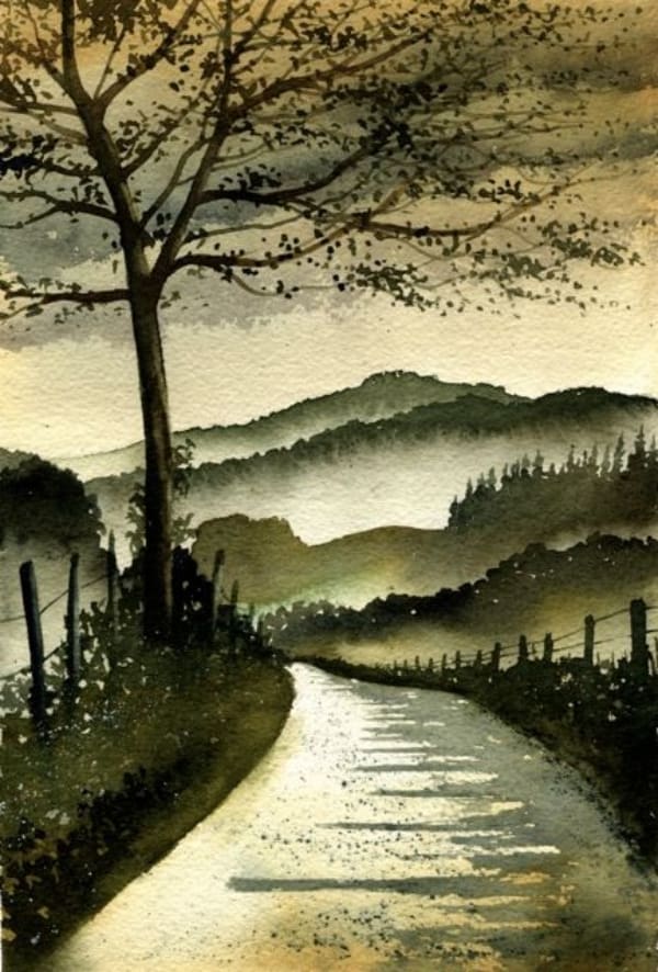 Easy Watercolor Landscape Painting Ideas for Beginners