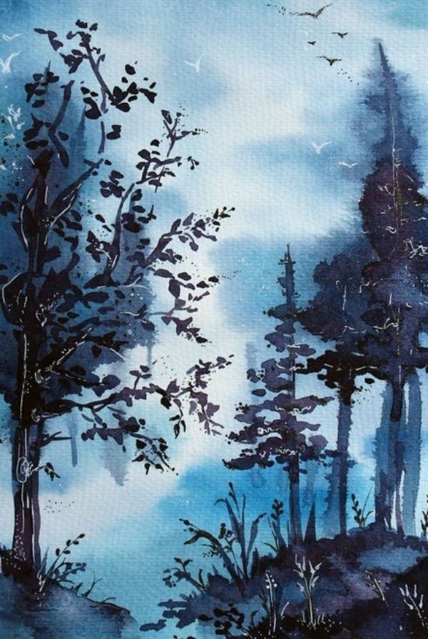 Easy Watercolor Landscape Painting Ideas for Beginners