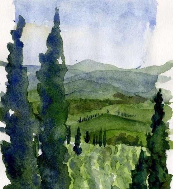40 Easy Watercolor Landscape Painting Ideas for Beginners – FeminaTalk