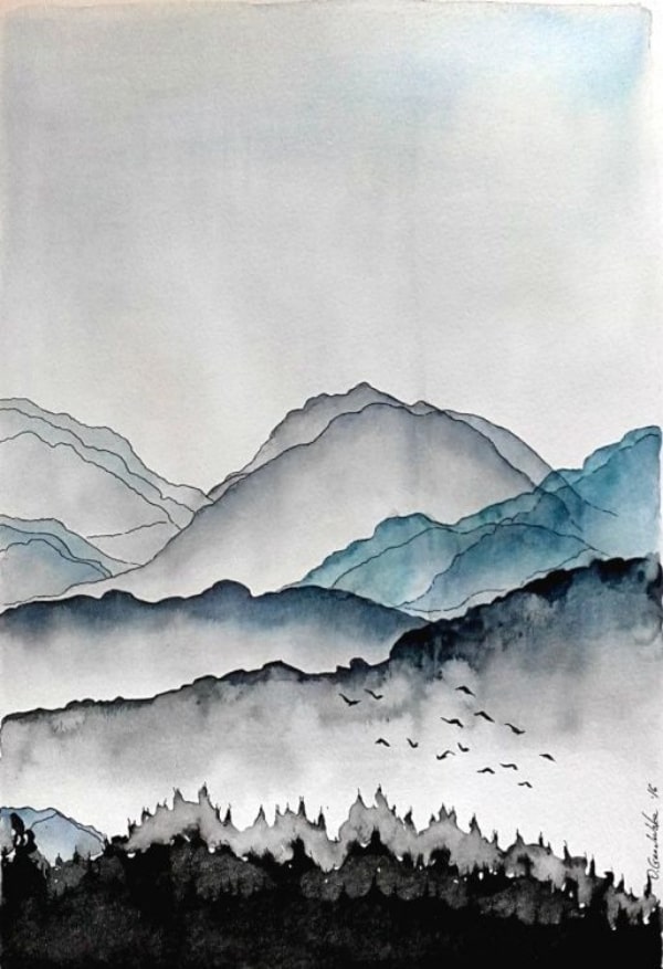 Easy Watercolor Landscape Painting Ideas for Beginners