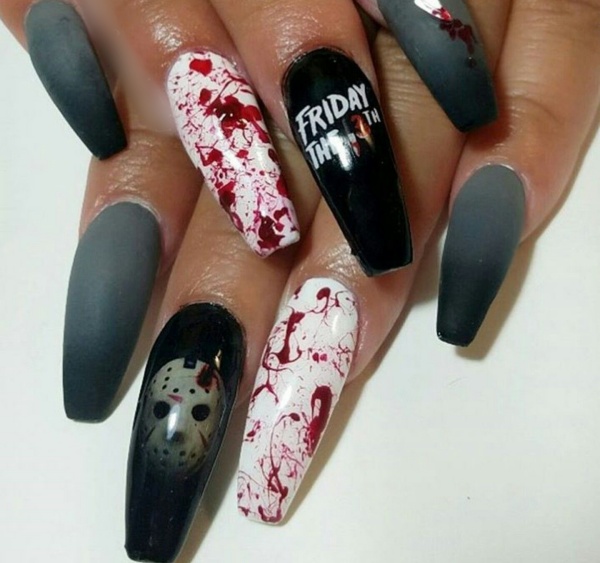 Halloween nail art designs