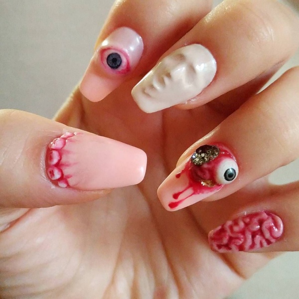 Halloween nail art designs