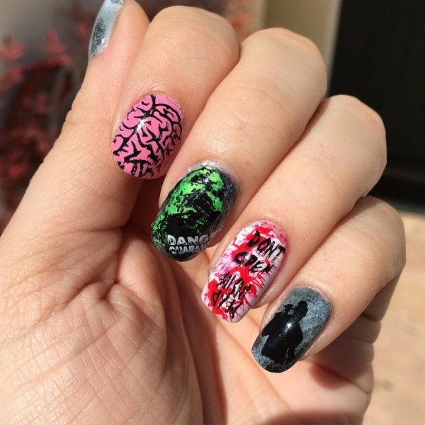 Halloween nail art designs