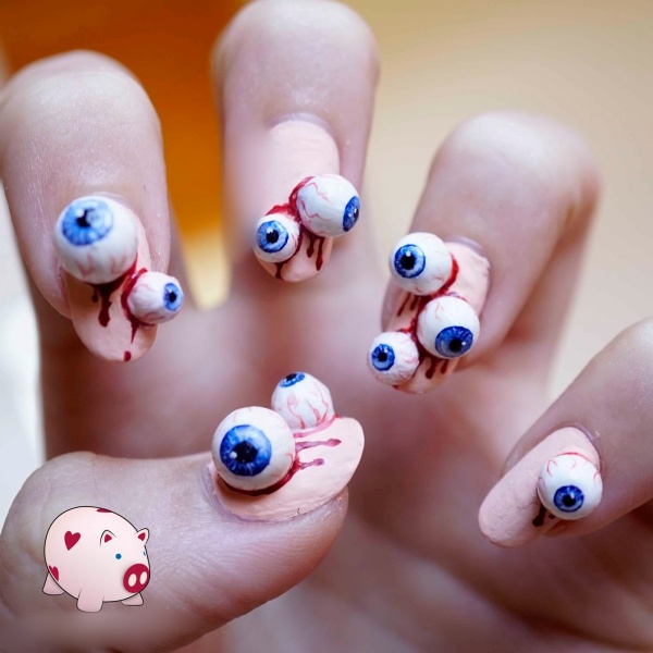 Halloween nail art designs