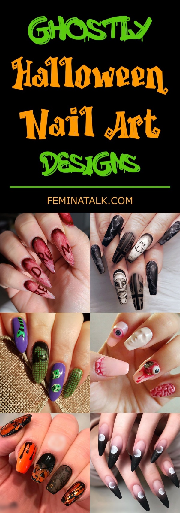 Halloween nail art designs