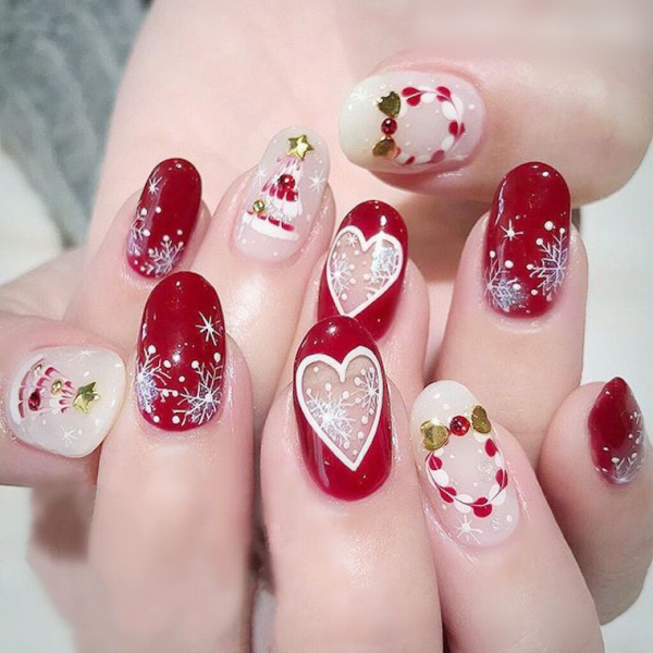 Christmas nail art designs